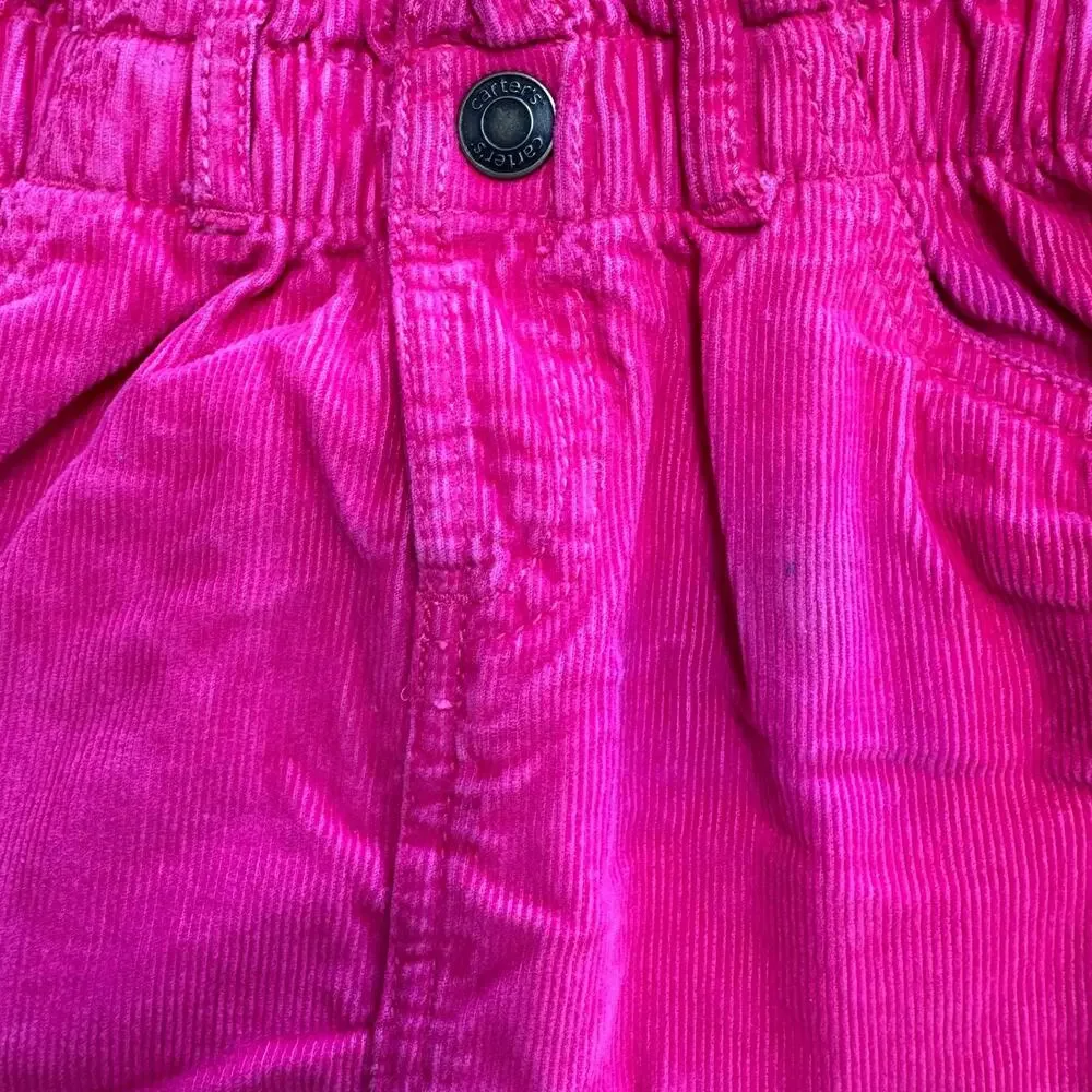 2 Items for $6 Girls Carters Hot Pink Cordaroy Skirt Size 6